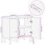 Armario de lavabo de baño madera maciza mango negro 62x33x58 cm de , Tocadores de baño - Ref: Foro24-356838, Precio: 107,29 €...