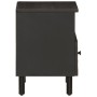 Mesita de noche de madera maciza de mango negra 40x33x46 cm de , Mesitas de noche - Ref: Foro24-356825, Precio: 41,62 €, Desc...