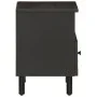 Mesita de noche de madera maciza de mango negra 40x33x46 cm de , Mesitas de noche - Ref: Foro24-356825, Precio: 41,24 €, Desc...