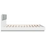 Estructura cama con cabecero madera ingeniería blanco 160x200cm de , Camas y somieres - Ref: Foro24-3209905, Precio: 212,80 €...
