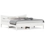Estructura de cama con cabecero madera de pino blanco 200x200cm de , Camas y somieres - Ref: Foro24-3216358, Precio: 220,07 €...
