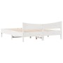 Estructura de cama con cabecero madera de pino blanco 200x200cm de , Camas y somieres - Ref: Foro24-3216358, Precio: 220,07 €...