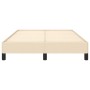 Estructura de cama tela crema 120x190 cm de , Camas y somieres - Ref: Foro24-379487, Precio: 96,26 €, Descuento: %