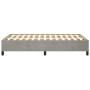 Estructura de cama terciopelo gris claro 120x190 cm de , Camas y somieres - Ref: Foro24-379528, Precio: 94,65 €, Descuento: %