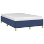 Estructura de cama tela azul 120x190 cm de , Camas y somieres - Ref: Foro24-379521, Precio: 96,06 €, Descuento: %