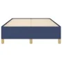 Estructura de cama tela azul 120x190 cm de , Camas y somieres - Ref: Foro24-379521, Precio: 95,01 €, Descuento: %