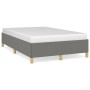 Estructura de cama tela gris oscuro 120x190 cm de , Camas y somieres - Ref: Foro24-379516, Precio: 79,07 €, Descuento: %