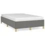 Estructura de cama tela gris oscuro 120x190 cm de , Camas y somieres - Ref: Foro24-379516, Precio: 89,96 €, Descuento: %