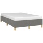 Estructura de cama tela gris oscuro 120x190 cm de , Camas y somieres - Ref: Foro24-379516, Precio: 79,07 €, Descuento: %