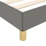 Estructura de cama tela gris oscuro 120x190 cm de , Camas y somieres - Ref: Foro24-379516, Precio: 89,96 €, Descuento: %