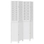 Biombo separador de 4 paneles madera maciza Paulownia blanco de , Divisores de ambientes - Ref: Foro24-358724, Precio: 135,36...