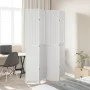 Biombo separador de 4 paneles madera maciza Paulownia blanco de , Divisores de ambientes - Ref: Foro24-358724, Precio: 132,82...