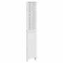 Biombo separador de 4 paneles madera maciza Paulownia blanco de , Divisores de ambientes - Ref: Foro24-358724, Precio: 135,36...