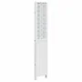 Biombo separador de 4 paneles madera maciza Paulownia blanco de , Divisores de ambientes - Ref: Foro24-358724, Precio: 132,82...
