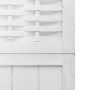 Biombo separador de 4 paneles madera maciza Paulownia blanco de , Divisores de ambientes - Ref: Foro24-358724, Precio: 135,36...