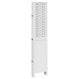 Biombo separador de 5 paneles madera maciza Paulownia blanco de , Divisores de ambientes - Ref: Foro24-358726, Precio: 149,75...