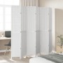 Biombo separador de 6 paneles madera maciza Paulownia blanco de , Divisores de ambientes - Ref: Foro24-358732, Precio: 200,33...