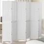 Biombo separador de 6 paneles madera maciza Paulownia blanco de , Divisores de ambientes - Ref: Foro24-358730, Precio: 155,39...