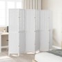 Biombo separador de 6 paneles madera maciza Paulownia blanco de , Divisores de ambientes - Ref: Foro24-358730, Precio: 155,39...