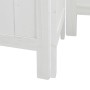Biombo separador de 6 paneles madera maciza Paulownia blanco de , Divisores de ambientes - Ref: Foro24-358730, Precio: 155,39...