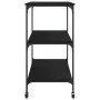 Carrito de cocina madera de ingeniería negro 102x50x95 cm de , Carros de cocina y comedor - Ref: Foro24-842321, Precio: 85,89...