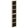 Biombo separador 4 paneles madera maciza Paulownia marrón negro de , Divisores de ambientes - Ref: Foro24-358803, Precio: 150...