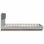 Estructura cama con cabecero luces LED gris Sonoma 120x190 cm de , Camas y somieres - Ref: Foro24-3210057, Precio: 181,56 €, ...