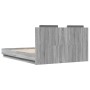 Estructura cama con cabecero luces LED gris Sonoma 120x190 cm de , Camas y somieres - Ref: Foro24-3210057, Precio: 183,74 €, ...