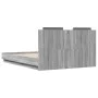 Estructura cama con cabecero luces LED gris Sonoma 120x190 cm de , Camas y somieres - Ref: Foro24-3210057, Precio: 181,56 €, ...