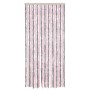 Cortina antimoscas chenilla gris plateado y rosa 100x220 cm de , Mosquiteras para ventanas - Ref: Foro24-377365, Precio: 55,6...