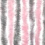 Cortina antimoscas chenilla gris plateado y rosa 100x220 cm de , Mosquiteras para ventanas - Ref: Foro24-377365, Precio: 55,6...