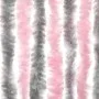 Cortina antimoscas chenilla gris plateado y rosa 100x220 cm de , Mosquiteras para ventanas - Ref: Foro24-377365, Precio: 64,8...