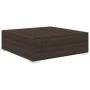 Reposapies seccional con cojín 1 uds ratán sintético marrón de vidaXL, Sofás modulares de exterior - Ref: Foro24-46801, Preci...