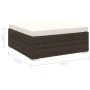 Reposapies seccional con cojín 1 uds ratán sintético marrón de vidaXL, Sofás modulares de exterior - Ref: Foro24-46801, Preci...