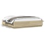 Estructura de cama con luces LED madera roble Sonoma 200x200 cm de , Camas y somieres - Ref: Foro24-3209585, Precio: 189,76 €...