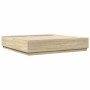 Estructura de cama con luces LED madera roble Sonoma 200x200 cm de , Camas y somieres - Ref: Foro24-3209585, Precio: 189,76 €...