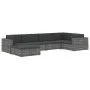 Reposapies seccional con cojín 1 uds ratán sintético marrón de vidaXL, Sofás modulares de exterior - Ref: Foro24-46801, Preci...