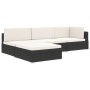 Reposapies seccional con cojín 1 uds ratán sintético marrón de vidaXL, Sofás modulares de exterior - Ref: Foro24-46801, Preci...