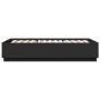 Estructura cama con luces LED madera ingeniería negro 160x200cm de , Camas y somieres - Ref: Foro24-3209598, Precio: 185,52 €...