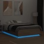 Estructura cama con luces LED madera roble Sonoma 120x190 cm de , Camas y somieres - Ref: Foro24-3209655, Precio: 157,78 €, D...