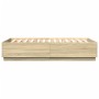 Estructura de cama madera de ingeniería roble Sonoma 150x200 cm de , Camas y somieres - Ref: Foro24-3209697, Precio: 151,52 €...