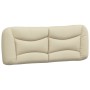 Estructura de cama con luces LED tela crema 120x200 cm de , Camas y somieres - Ref: Foro24-3213695, Precio: 211,76 €, Descuen...