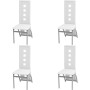 Sillas de comedor 4 unidades cuero sintético blanco en Sillas de comedor | Comprar online en Foru.es
