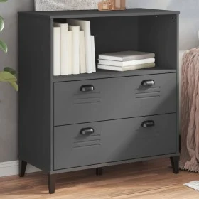 Librería VIKEN madera de ingeniería gris antracita 80x40x90 cm de , Librerías y estanterías - Ref: Foro24-374946, Precio: 145...