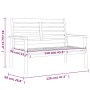Banco sofá de jardín madera maciza de acacia 120 cm de , Bancos de jardín - Ref: Foro24-366377, Precio: 127,98 €, Descuento: %