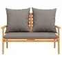 Set de muebles de jardín con cojines madera maciza acacia de , Conjuntos de jardín - Ref: Foro24-366382, Precio: 226,09 €, De...