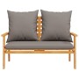 Set de muebles de jardín con cojines madera maciza acacia de , Conjuntos de jardín - Ref: Foro24-366382, Precio: 251,37 €, De...
