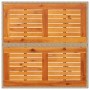 Mesa de jardín ratán sintético madera acacia beige 80x80x75 cm de , Mesas de jardín - Ref: Foro24-368133, Precio: 86,59 €, De...