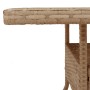 Mesa de jardín ratán sintético madera acacia beige 80x80x75 cm de , Mesas de jardín - Ref: Foro24-368133, Precio: 86,59 €, De...