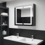 Mueble de baño con espejo LED 80x12,2x68 cm de vidaXL, Tocadores de baño - Ref: Foro24-325545, Precio: 173,01 €, Descuento: %
